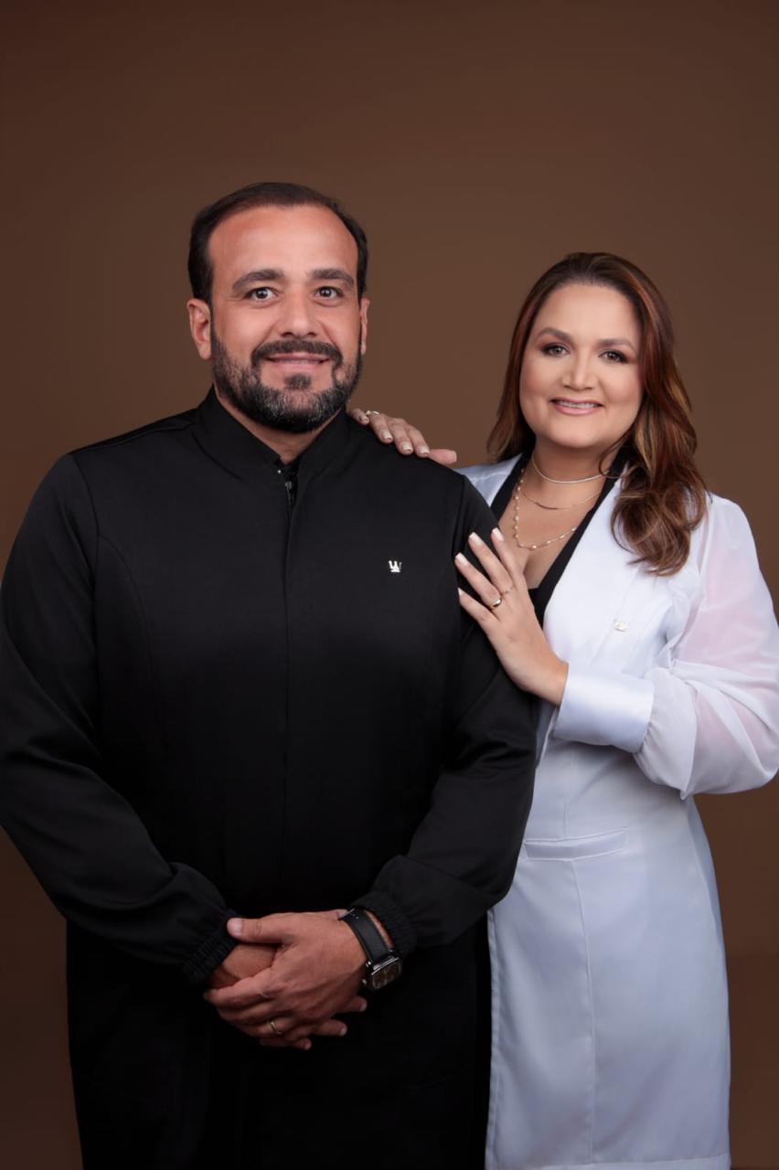 Dr. Kayo César e Dra. Celiane Cardoso juntos